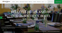 Desktop Screenshot of bellevuehotelkarlov.cz